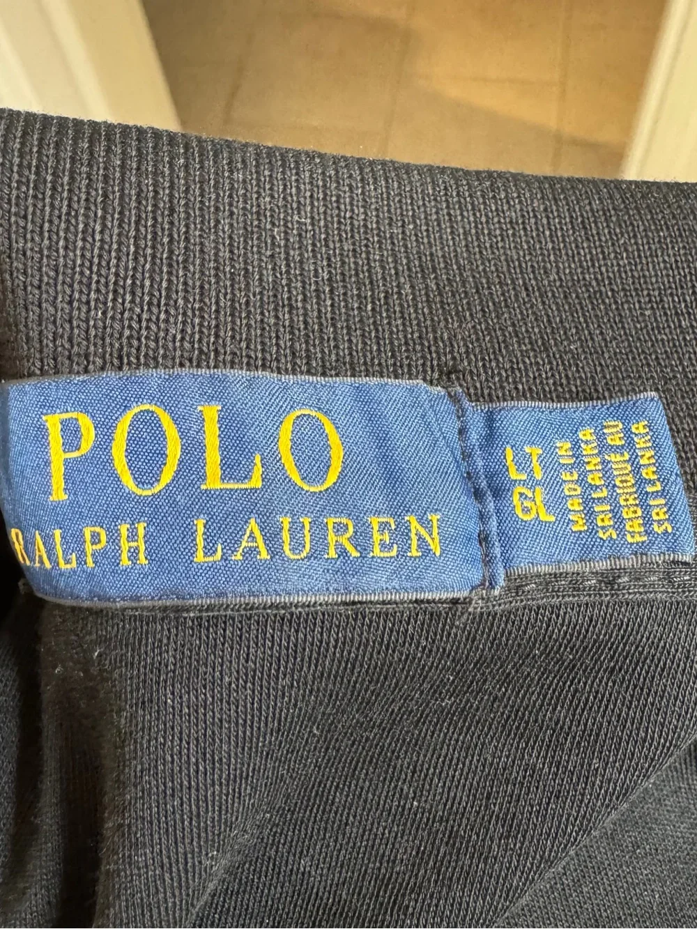Polo Ralph Lauren Men’s Black Classic Fit Cotton Polo Shirt Size LT Tall